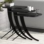 Hanah Home Pion - Black Marble Juego de Mesas Nido